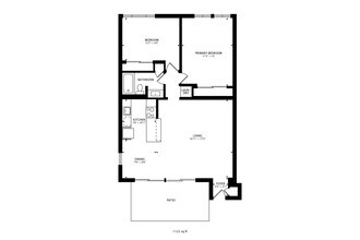 2 BR - Stilt (R) 44 floor plan